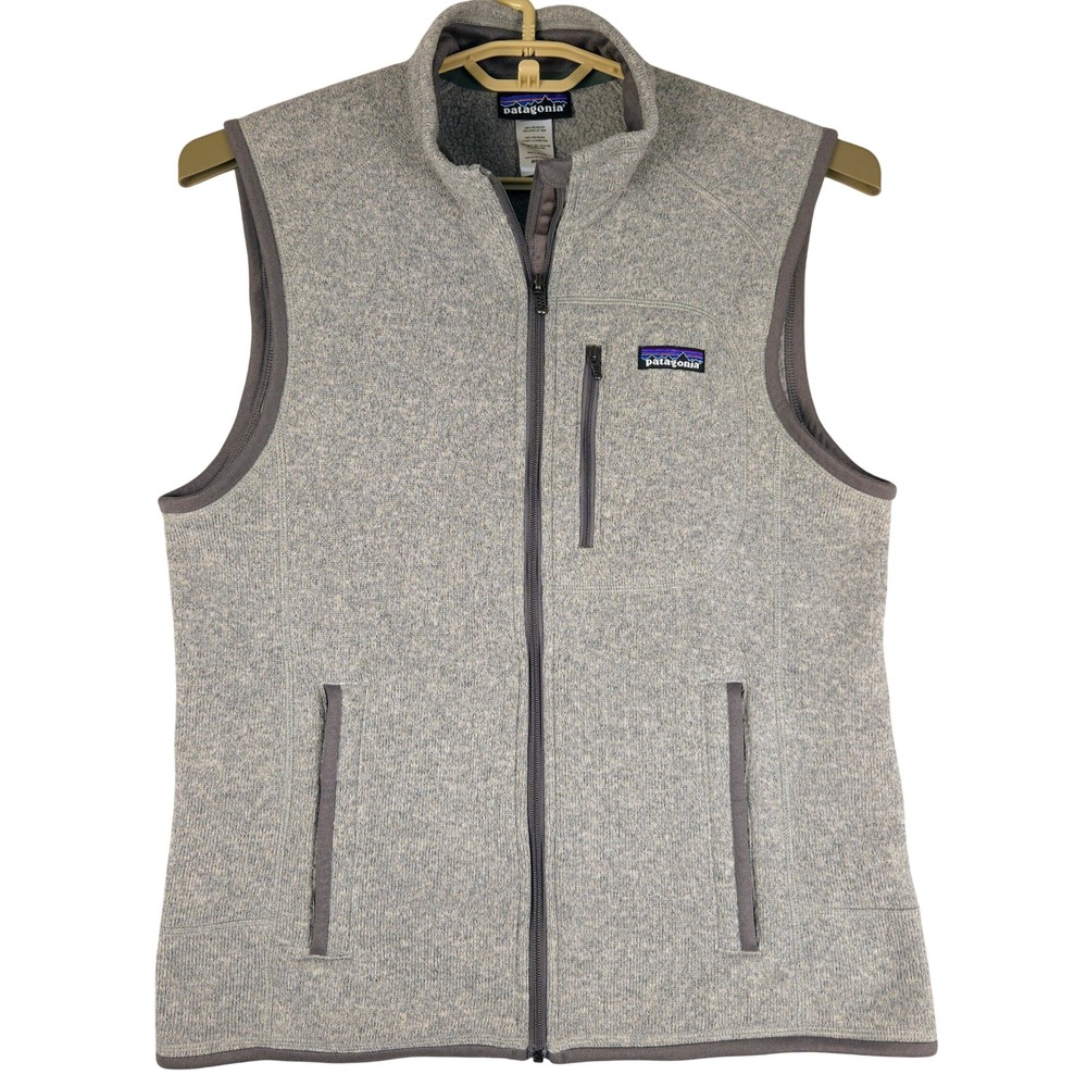 Patagonia Better Sweater Vest Mens Medium Grey Full Zip Fleece 25880 FA12